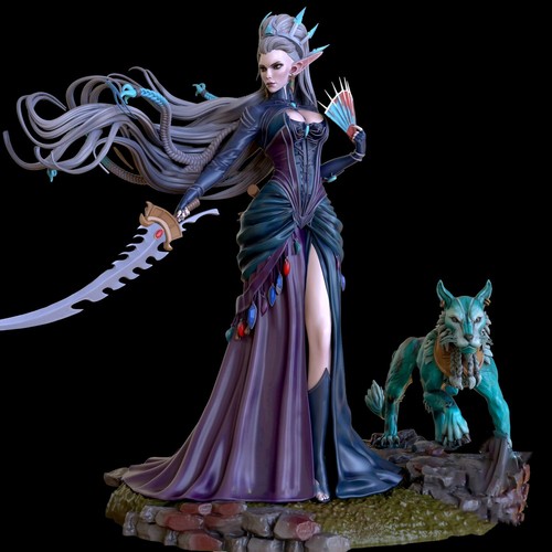 Yvraine 1/4 Painted 3D Printed 12K Figure Statue Resin Model Kit Unassembled - 第 1/5 張圖片