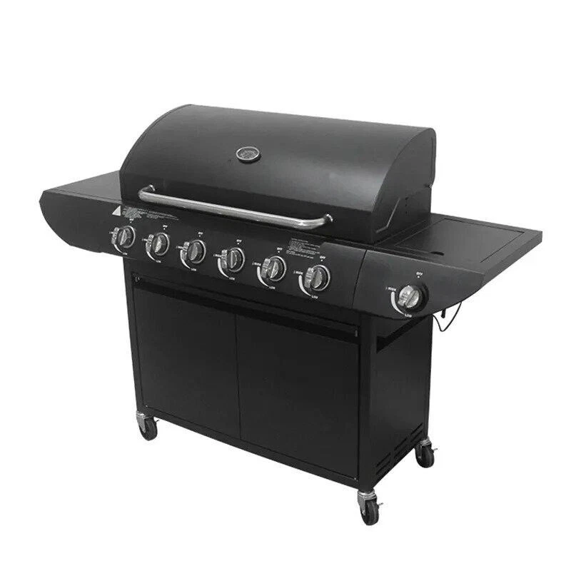 Deluxe Gas BBQ Grill Edelstahl 6 Brenner + 1 Seite Outdoor Grill
