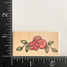 Rubber Stampede Country Floral A1316C Flowers Wood Mounted Rubber Stamp