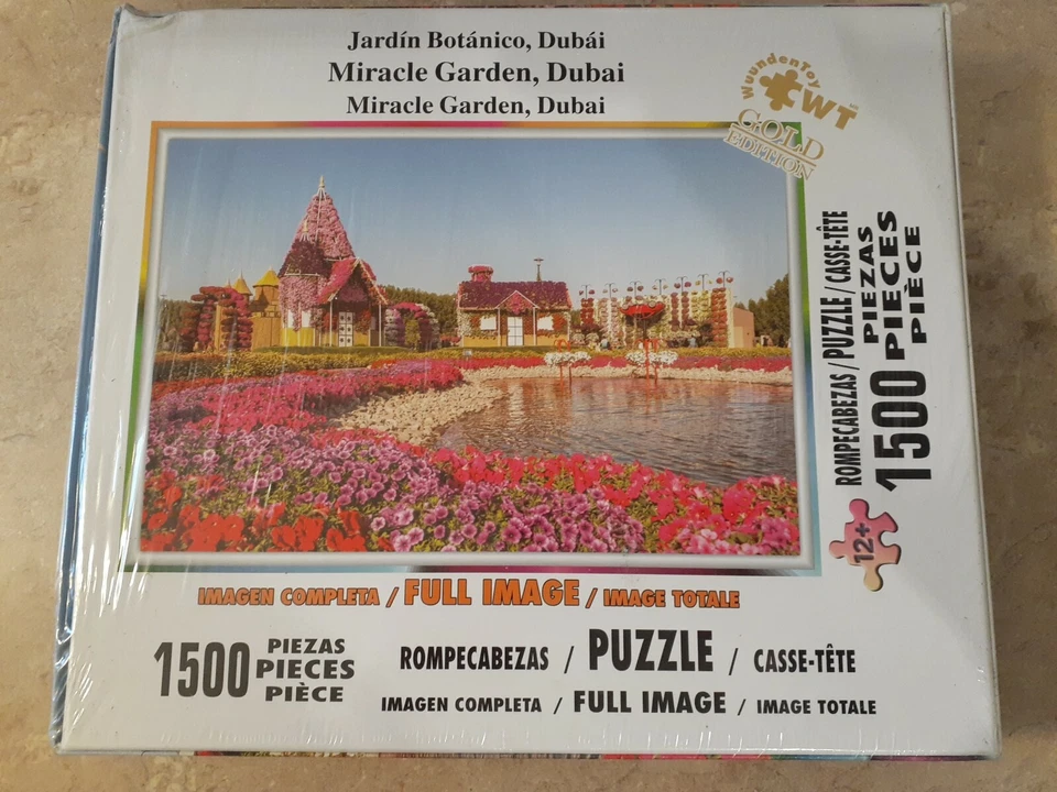 Rompecabezas 1500 Piezas Edición Oro "Miracle Garden, Dubai" por Wuundentoy Foto 2 de 4