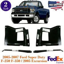 Front Bumper Mounting Bracket Kit For 2005-2007 Ford Super Duty F-250 F-350