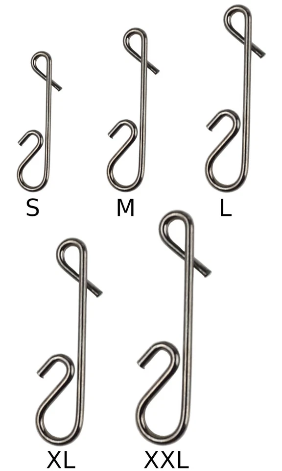 NOBRAND 50/100St. KNOTENLOSVERBINDER Angel Schnur Vorfach Verbinder ohne Knoten Snap