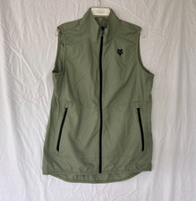 Fox Racing Womens Ranger Wind Vest Cycling MTB Bike Moss Green Small SAMPLE