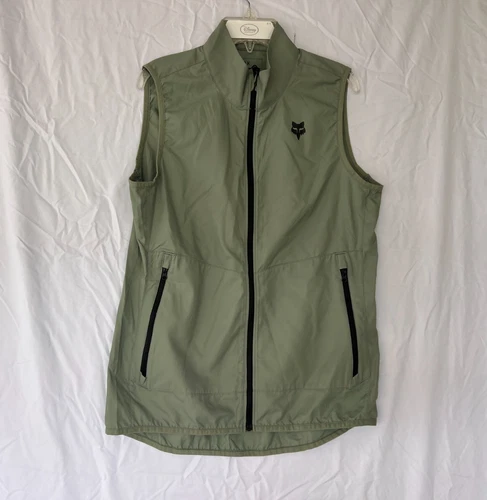 Fox Racing Womens Ranger Wind Vest Cycling MTB Bike Moss Green Small SAMPLE