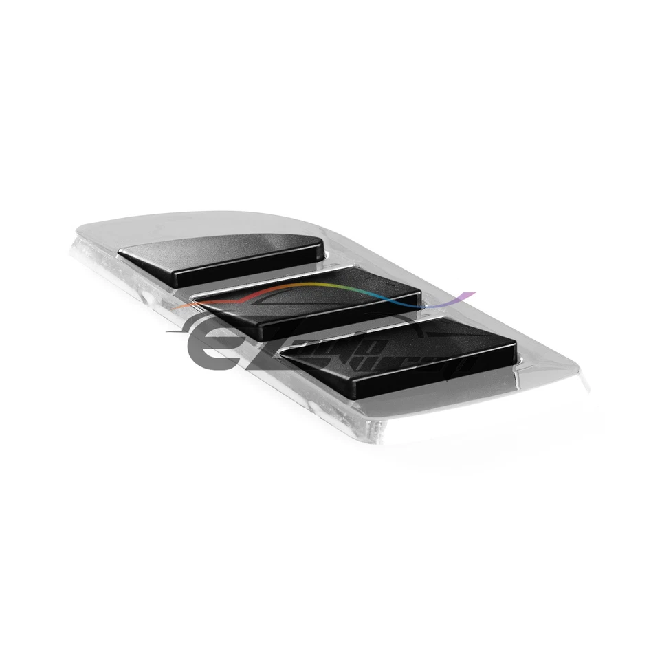 Universal ABS Chrome Fender Grill Body Side Vents Car SUV Sticker VIP Decoration - Image 4 of 4