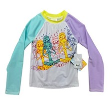 Disney Toy Story 4 Rash Guard Kids 5/6 Long Sleeve Forky Swim Shirt UPF 50 NWT