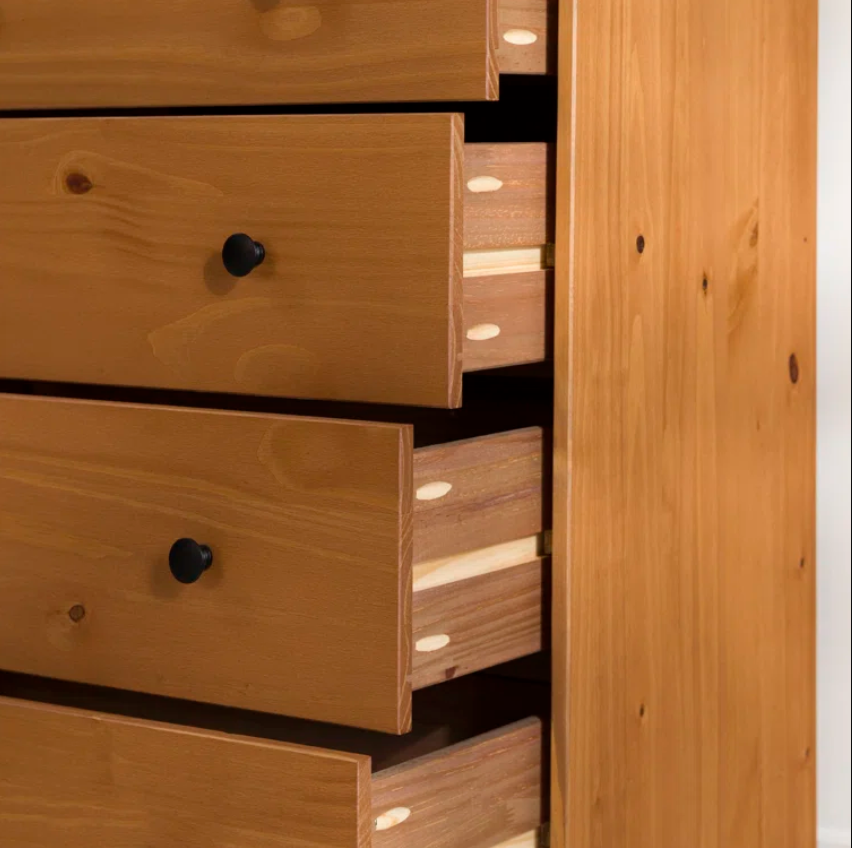 The 4 Drawer Caramel Dresser Chest Counds Out Your Bedroom eBay