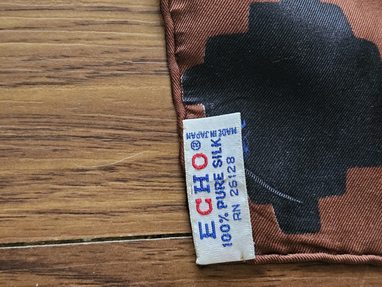 Vintage ECHO Silk Scarf Rectangular Corridor  45"… - image 8