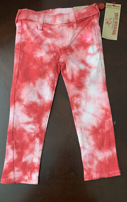 TRUE RELIGION ~~GIRL'S PINK/CORAL TIE-DYE LEGGINGS-SIZE SMALL (2,4, 6plus 25.99~