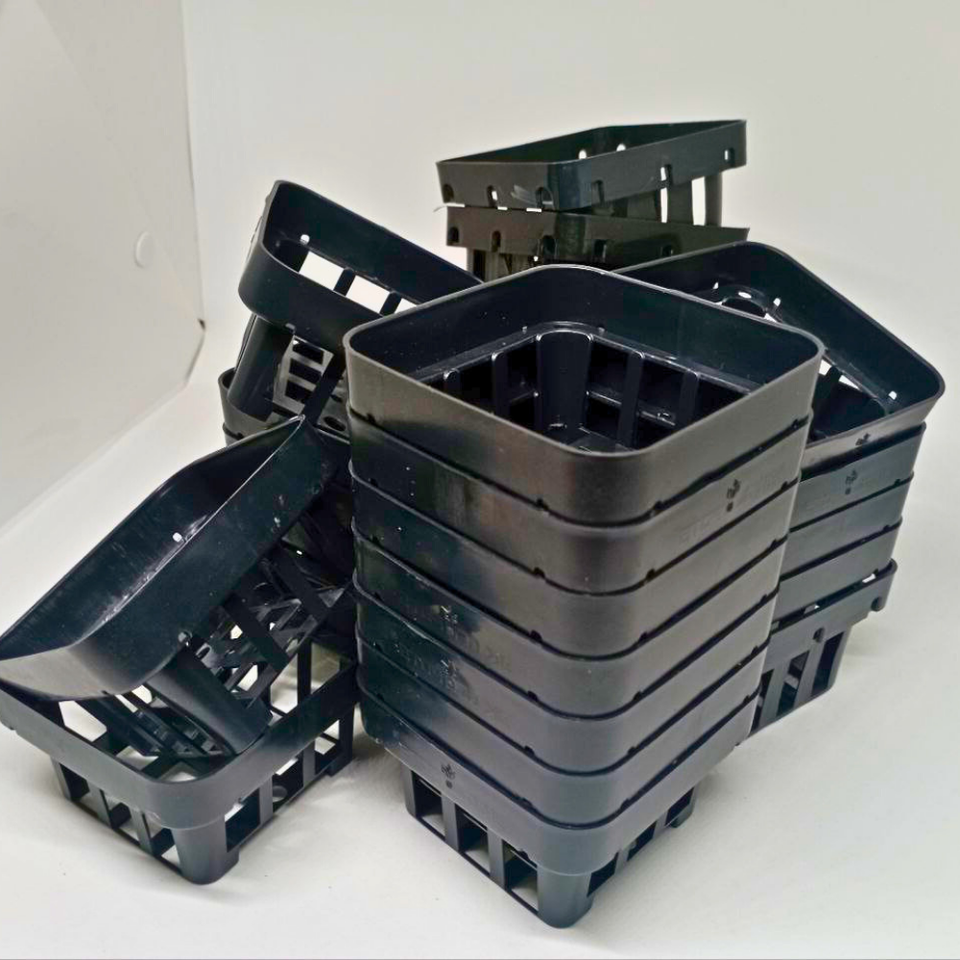 25 PCs Vanda Orchid Pots Plastic Square Hanging Basket Outdoor