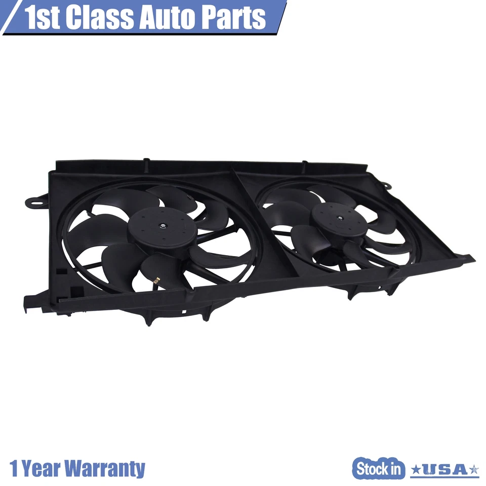 Conjunto de ventilador de refrigeración doble condensador de aire acondicionado para 97-05 Buick Park Avenue 12362557 Foto 4 de 4