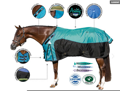 74'' ARMORFlex  Warrior II VTEK  Wither Relief Turnout Blanket