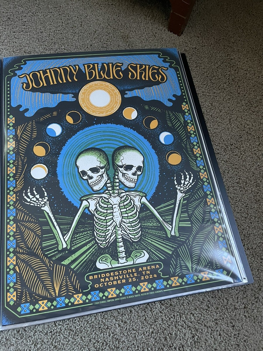 Johnny Blue Skies Sturgill Simpson Poster NASHVILLE #/625