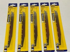 5 PK IRWIN 9" 372945F Reciprocating Saw Blade For Pruning Trees, Branches & Wood