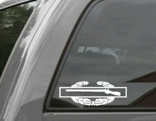 COMBAT INFANTRY BADGE CIB Vinyl Window Decal