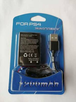 Akku für Sony PS4 Wireless Controller 1200mAh inkl.Ladekabel Batterie Ersatzakku