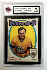1971-72 O-Pee-Chee #155 Gary Edwards RC | KSA GRADED MINT 9