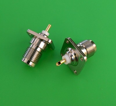 (1 PC) TNC Female Chassis 4 Hole Mount Connector - USA Seller