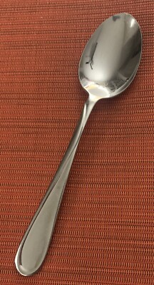 Oneida FLIGHT-RELIANCE Glossy 18/8 Stainless Flatware SOUP SPOON 6-3/4  USA