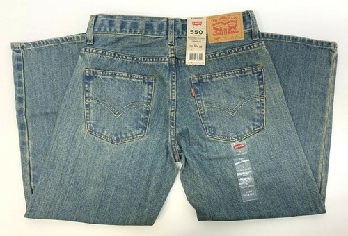 LEVIS 550 Size 8 Husky 28 X 23 Relaxed Fit Adjustable Waist Loose Thigh Tapered - Picture 3 of 5