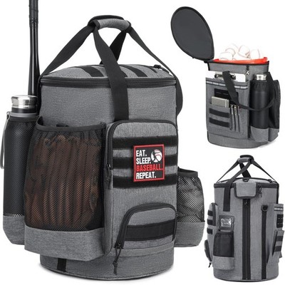 SunForMorning Baseball Bucket Bag Baseball Coaching Accessories Organizer Softba