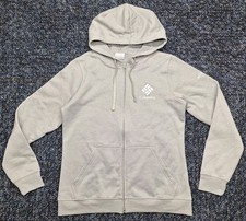 Columbia Women  s M Heather Gray Full Zip Hoodie Logo