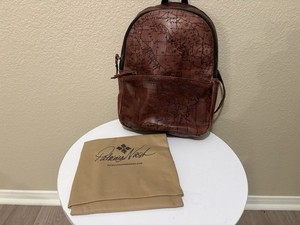 Patricia Nash Signature Map Drawstring Backpack Vico Backpack - Woven Poly ‑ Greek Map – Patricia Nash main image 2