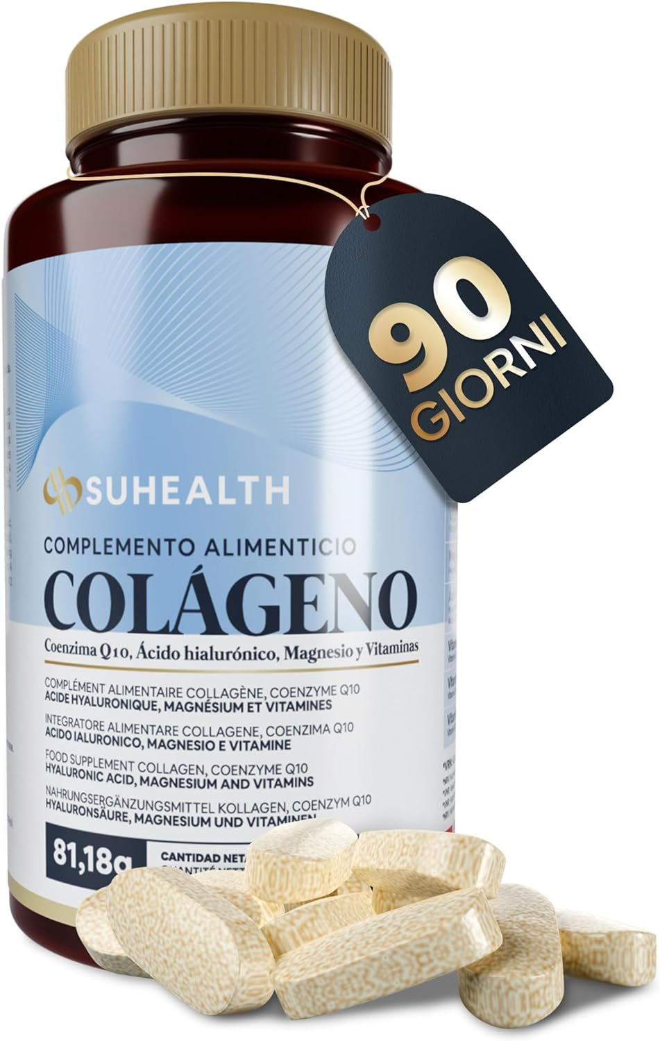 Collagene Marino Con Acido Ialuronico Magnesio Q10 Vitamine Collagene Idrolizzat