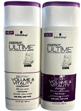 schwarzkopf essence ultime biotin volume vitality shampoo  conditioner 13.5oz
