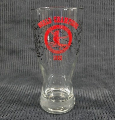 1982 St Louis Cardinals World Series Champions Glass - Ozzie Smith