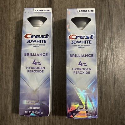Crest 3D White Brilliance Toothpaste 4% Hydrogen Peroxide Ultra White Exp: 08/27