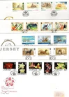 JERSEY -  VARIOUS  FDC'S X10 FROM COLLECTION BX1/7