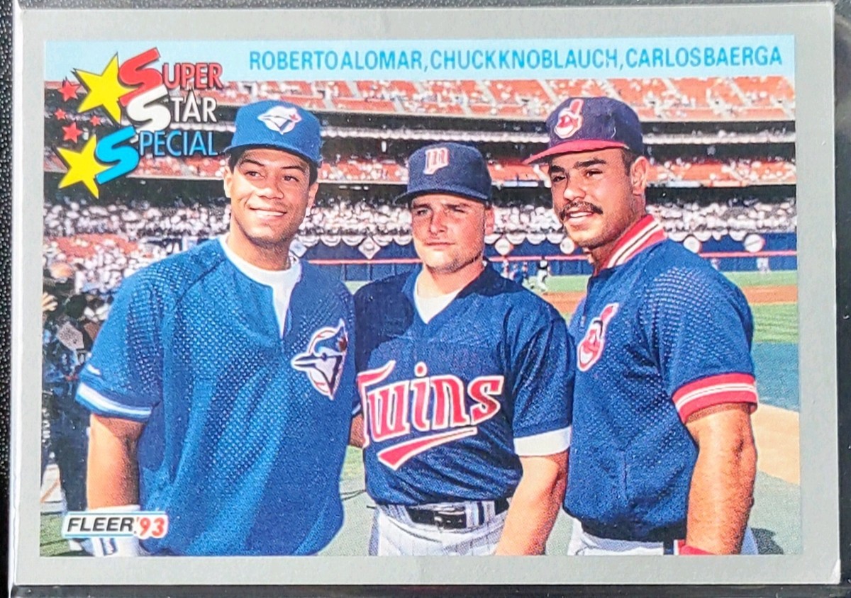 1993 Fleer Super Star Special Infield Trifecta Alomar Knoblauch