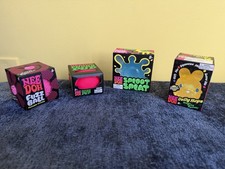 NeeDoh Fuzz Ball Pink / Funky Pup Pink / Jelly Hops Yellow / Sploot Blue - NEW