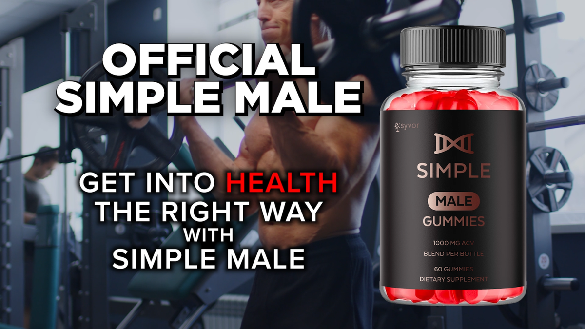 5 Pack) Simple Male Gummys Advanced Formula Max Support Supplement