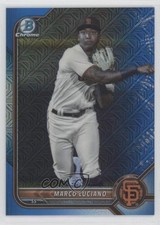 2022 Bowman Chrome Prospects Mega Box Blue Mojo Refractor Marco Luciano 05ns