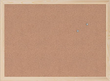 18 x 24 Inch Cork Bulletin Board Light Birch Wood Frame Wall Office Classroom