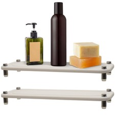 2PCS Water Absorbing Stone Trays, Diatomite Bathroom Counter Tray, Caddy Kitc...