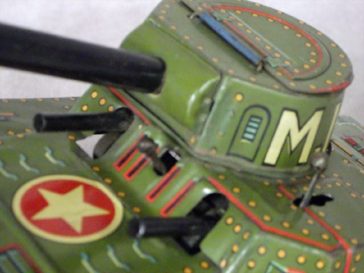 Vintage Masudaya M.12 Army Tank Tin Toy Japan 19cm No Key | eBay