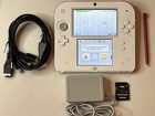 🎮Nintendo 2DS Console White & Red w/Charging Cords, 4GB SD, & Stylus ✅TESTED🎮
