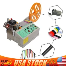 280W Webbing Cutting Machine Automatic Hot & Cold Tape Cutter For Elastic Band