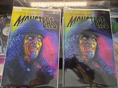 Mark Spears Monsters 2 3rd Ptg Alice Cooper FOIL & Reg Set E F SDCC 2025