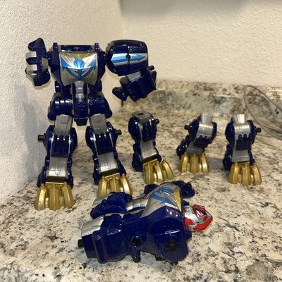 2014 Bandai Power Rangers Super Megaforce Q-Rex Megazord Incomplete Parts Lot
