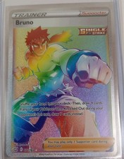 Pokemon Bruno Trainer Secret SWSH Battle Styles Rainbow 172/163 Holo Rare NM on eBay