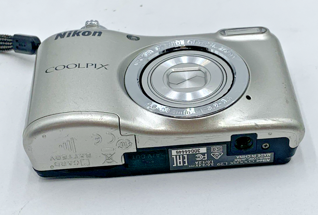 Nikon Coolpix L29 16.1MP Compact Digital Camera Silver NO BATTERY