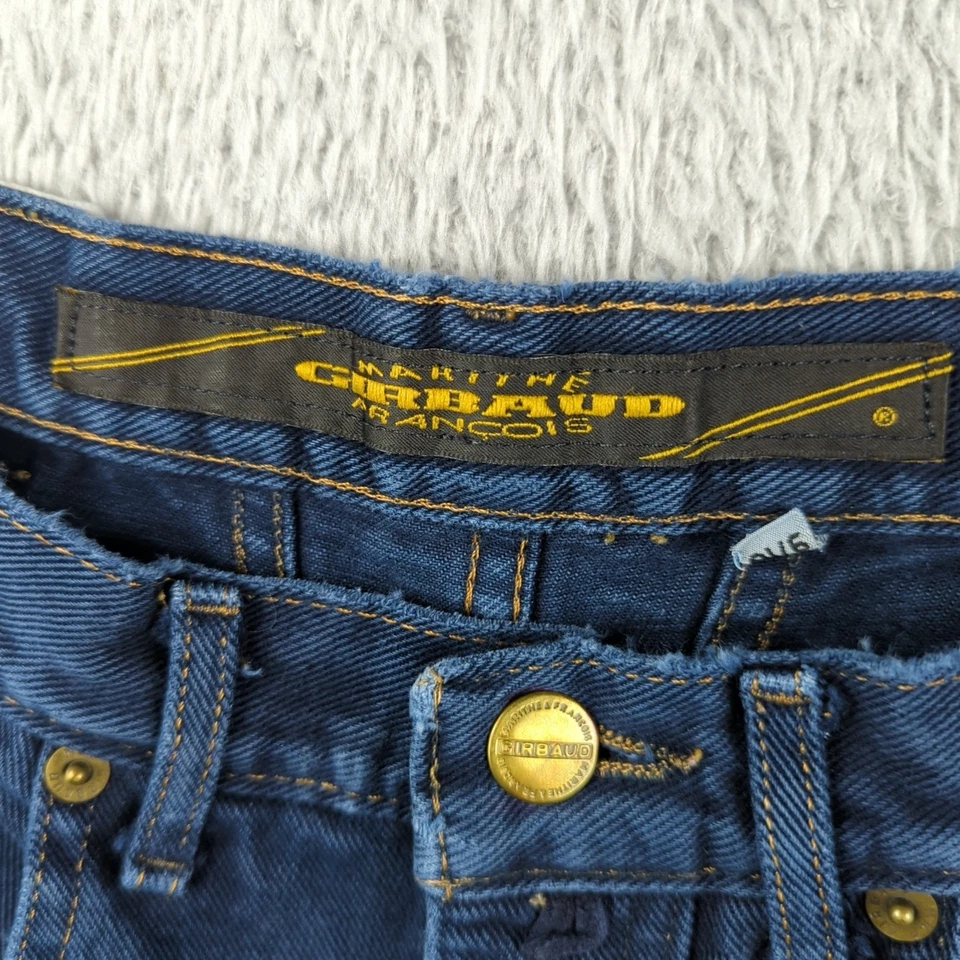 Винтажные женские шорты Marithe Francios Girbaud 9/10 синие темные вареные сделано в США джинсы - Изображение 3 из 4
