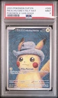 Pokémon Pikachu Van Gogh 085 S&V Promo Hat Grey Felt, PSA 9