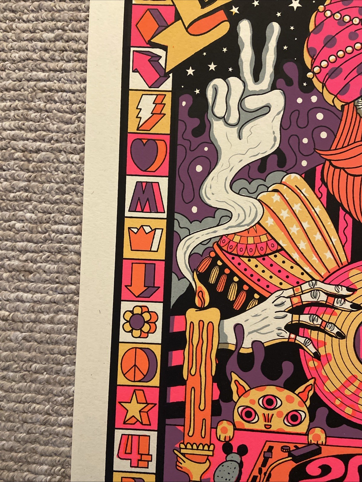 DAVE MATTHEWS BAND POSTER 6/21-22/2024 Alpine Valley WI. Ltd Ed #926/1275 UV Ink