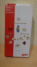 Mobile Goki Holz Babys und Kleinkinder Sch&auml;fer mit Schafen und Hund neu OVP