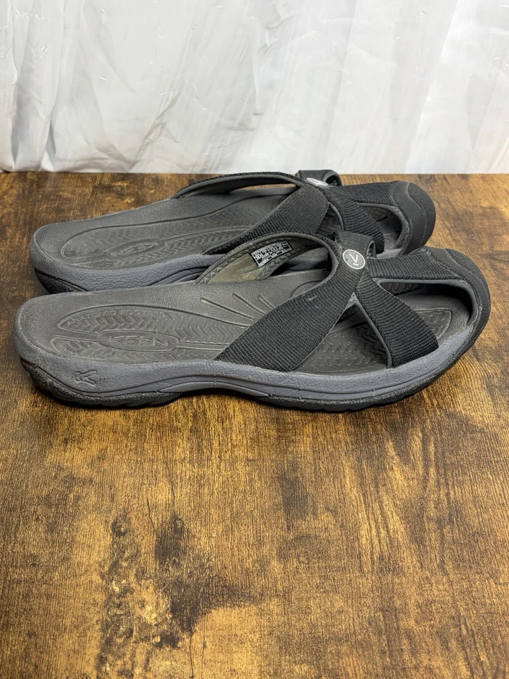 Босоножки Keen Bali TG черные серые паровые без шнуровки женские размер 8 - Изображение 2 из 4